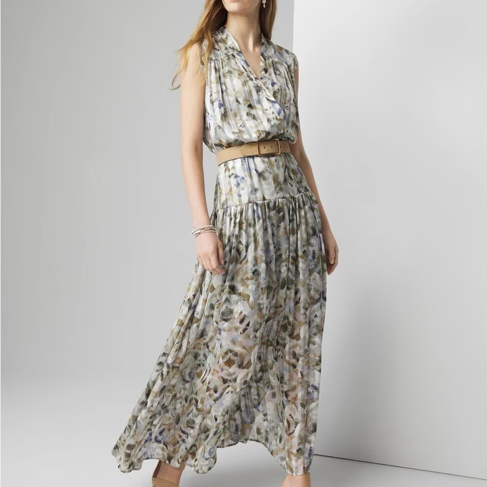 Floral Sleeveless Maxi Dress